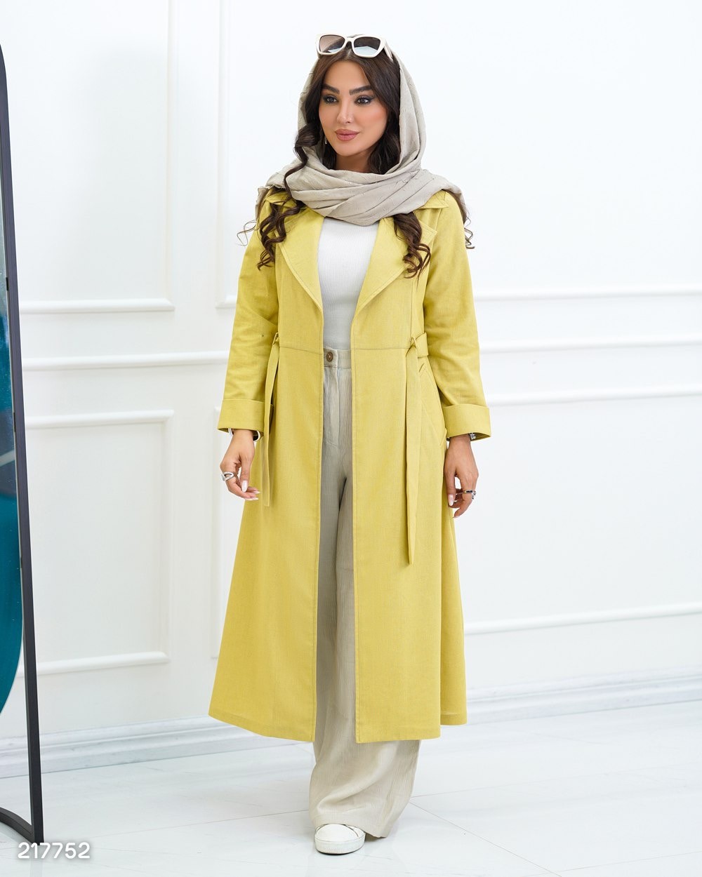 مانتو بلند مدل بهارناز کد 2177