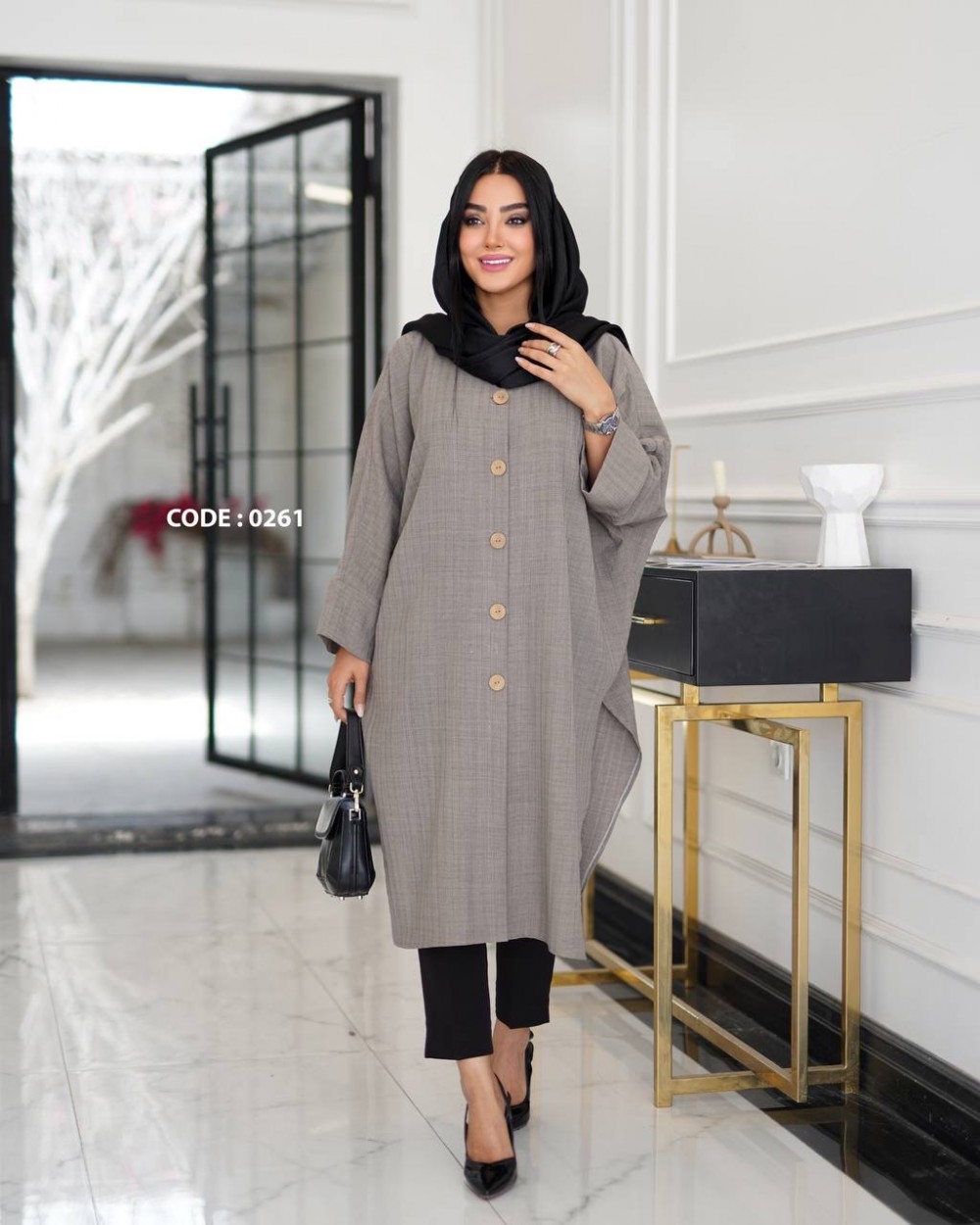 مانتو قواره دار کد 0261