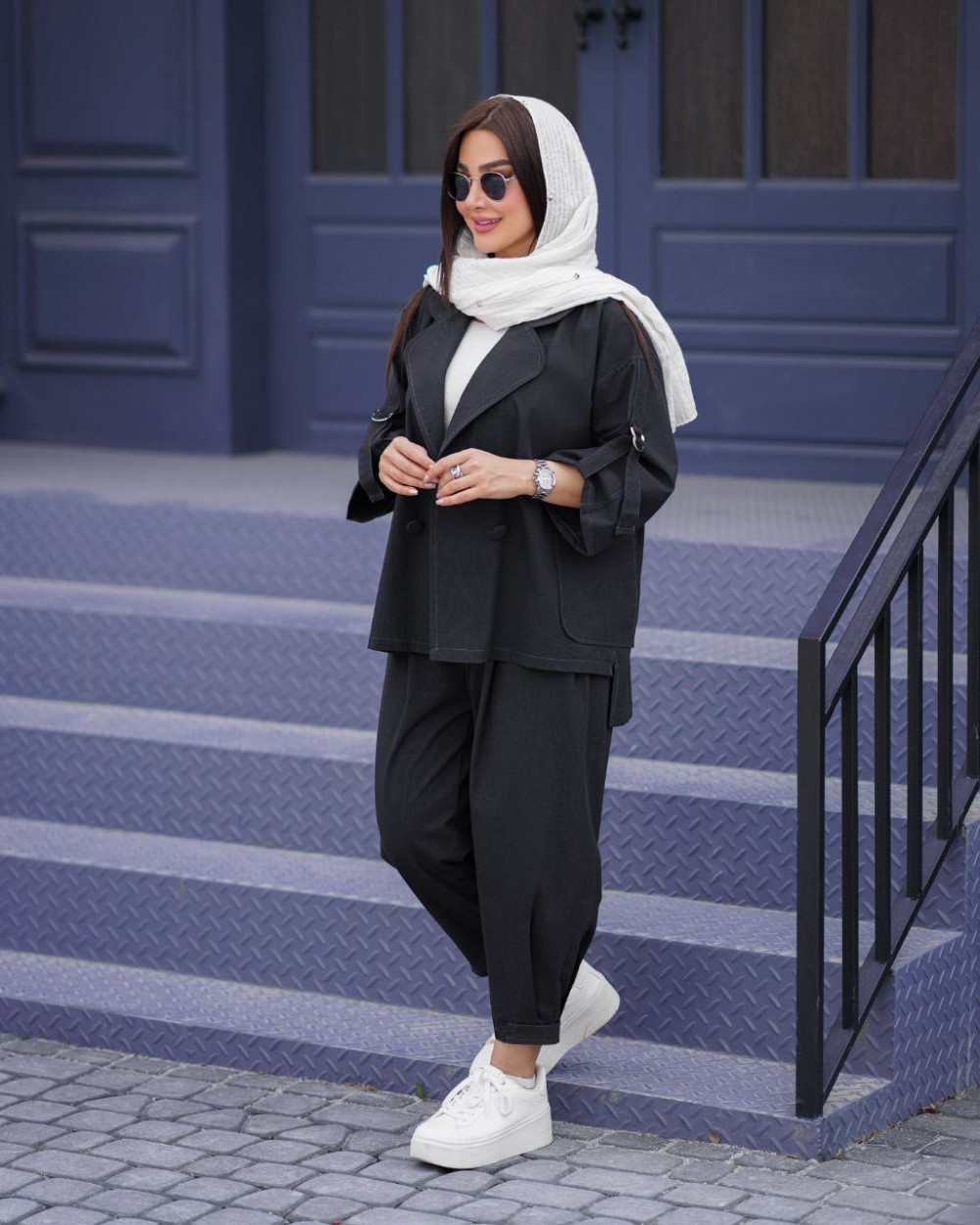 کت و شلوار سنبادی پشت بلند کد 825