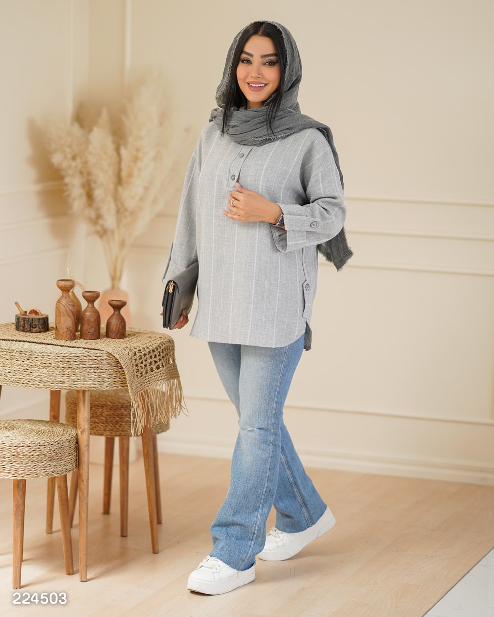 شومیز جلو بسته مدل آلنام کد2245