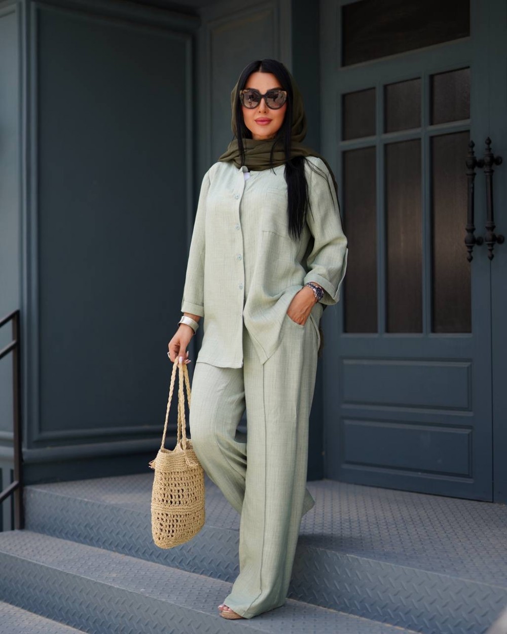 ست شومیز شلوار زنانه مدل صوفیا کد 11544 (ضمانت اصالت)