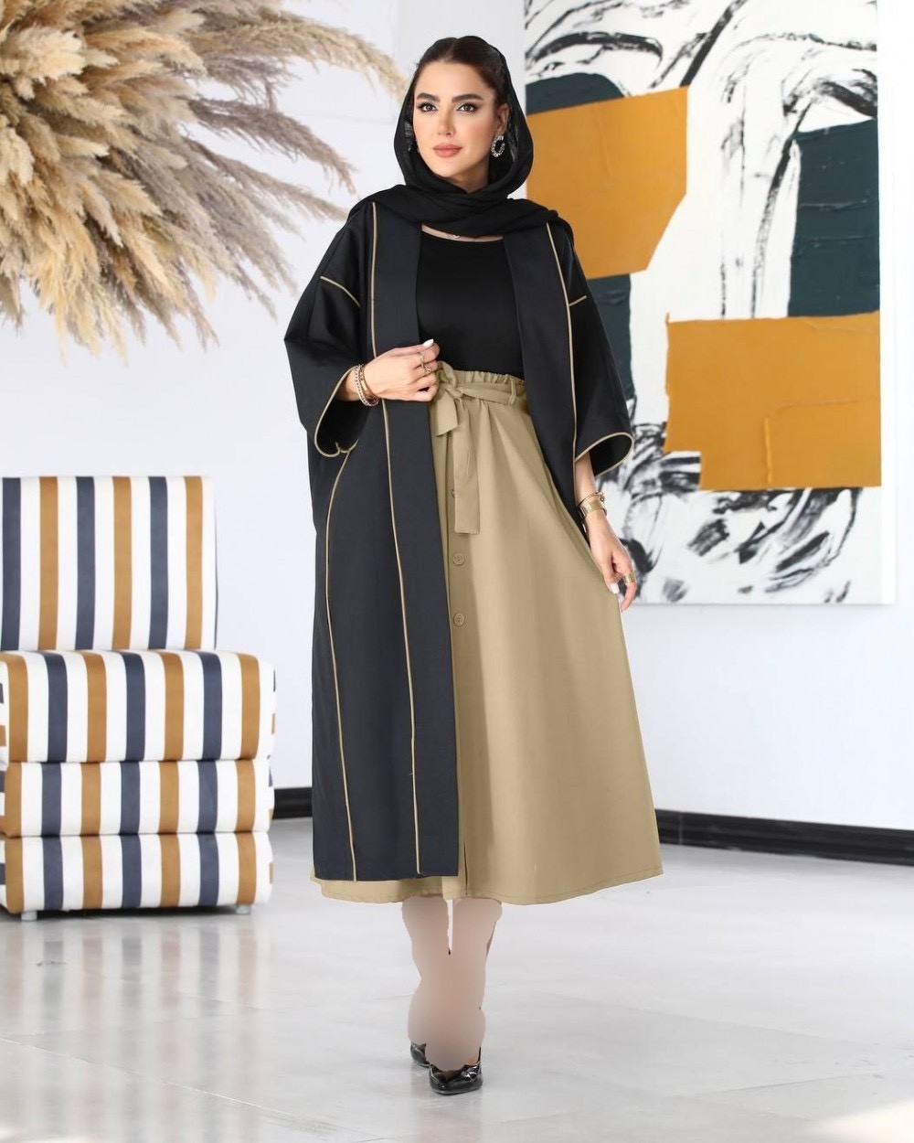 مانتو دامن زنانه مدل حنان کد 380