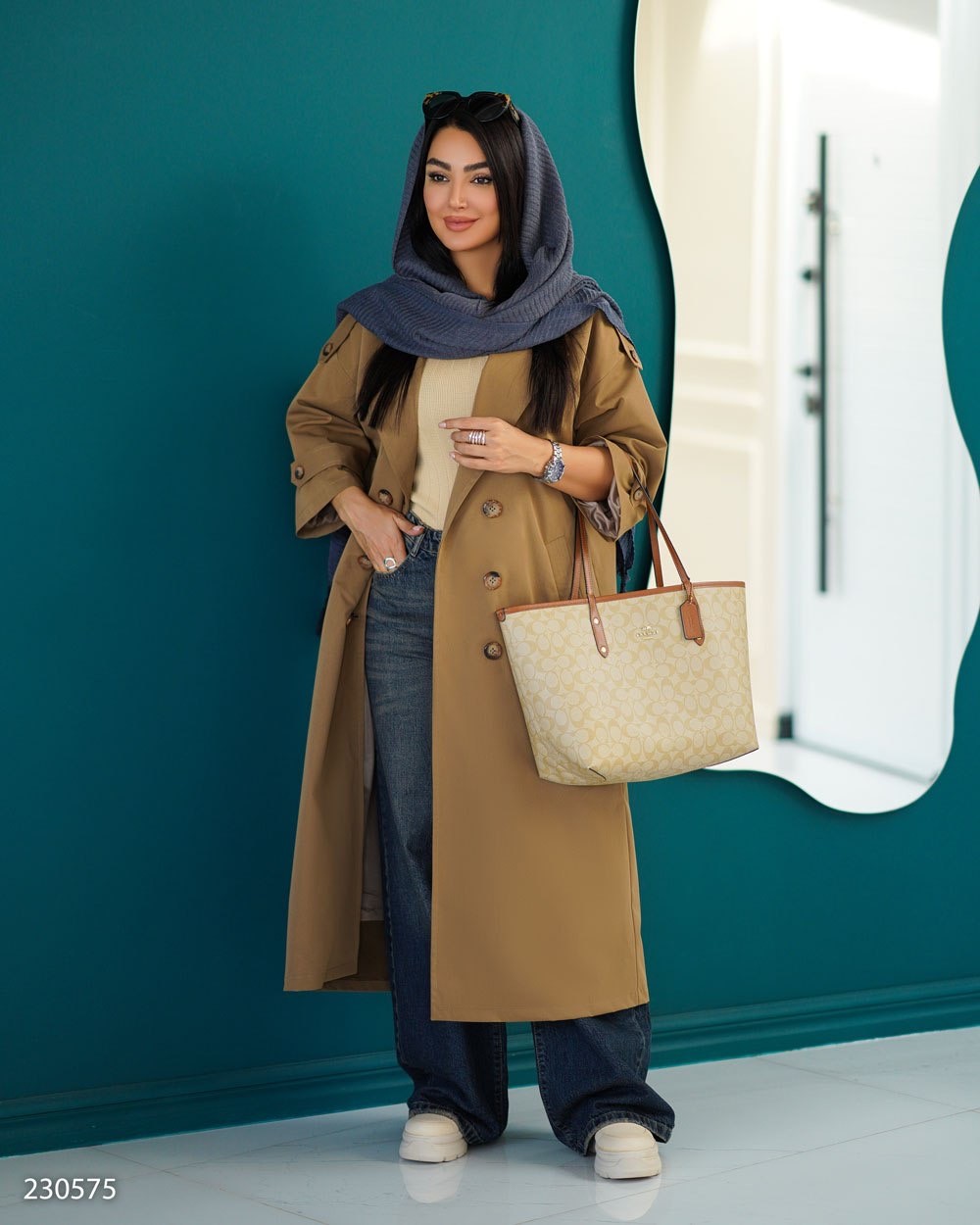 بارانی زنانه مدل راوش کد 2305 (ضمانت اصالت)