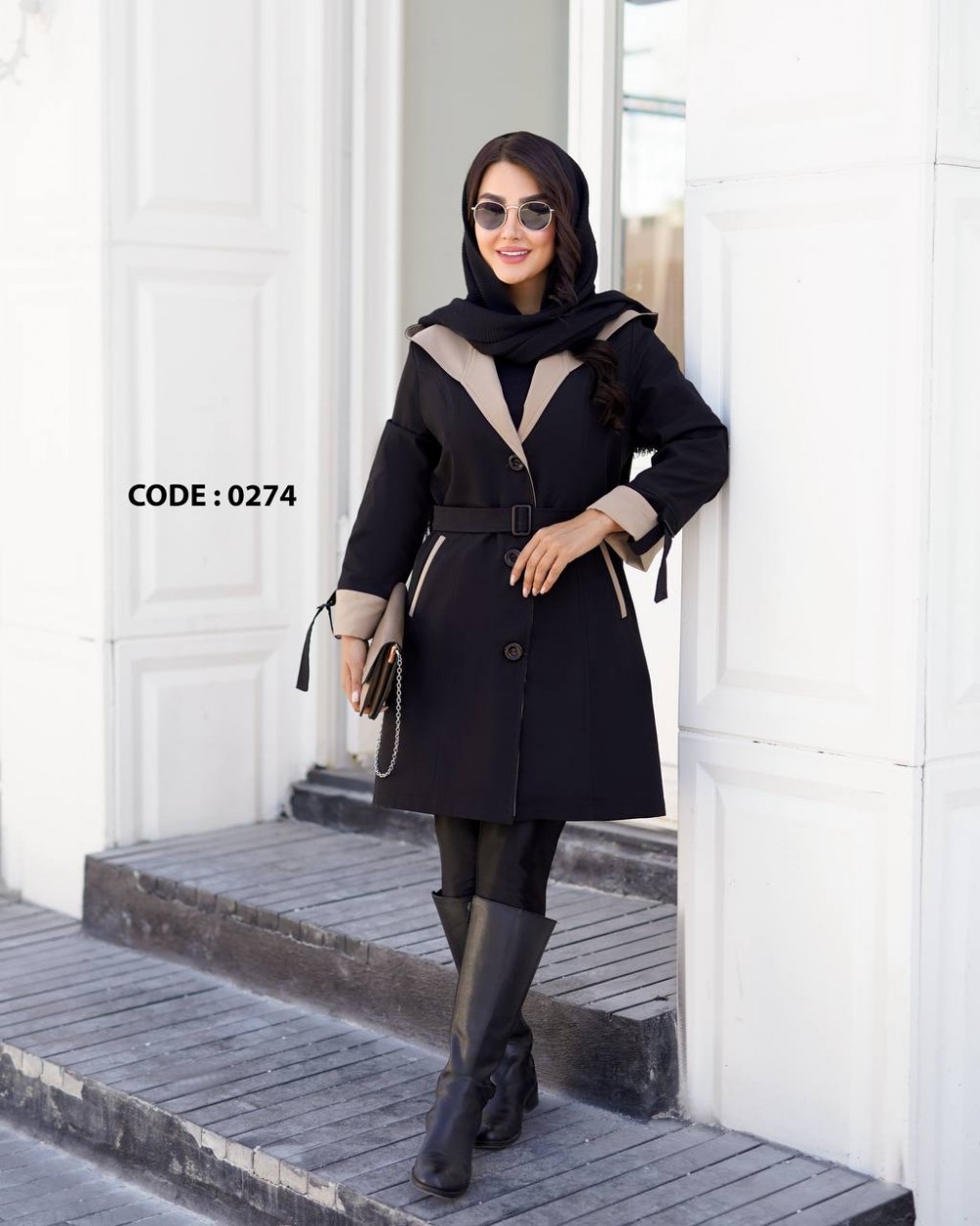 بارانی کلاهدار زنانه کد 0274 (ضمانت اصالت)