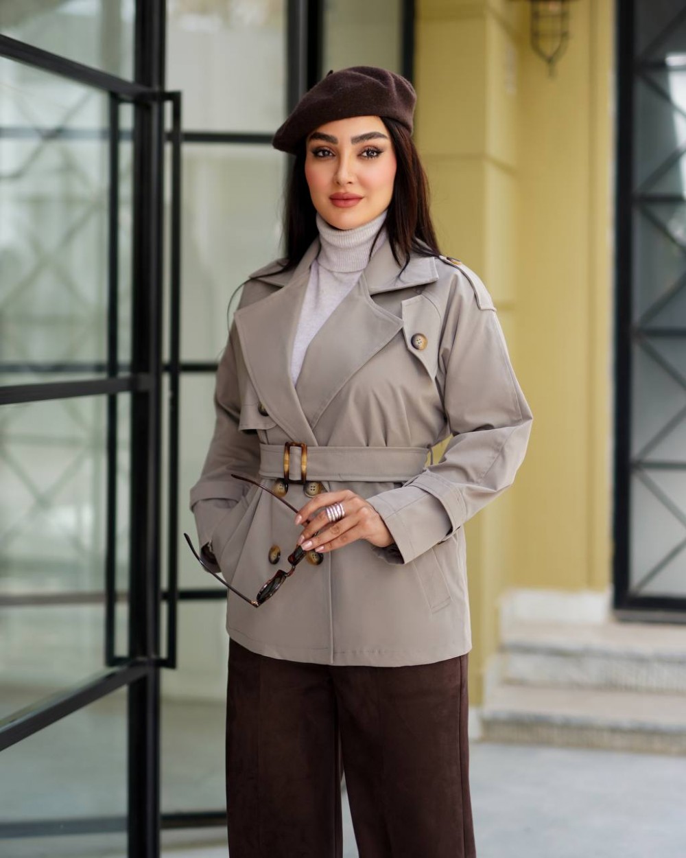 بارانی کتان زنانه مدل تانیا کد 6020 (ضمانت اصالت)
