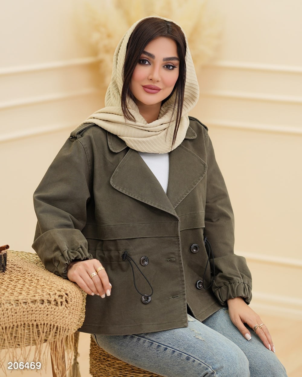 کت کتان پاییزه زنانه مدل پاوین کد 2064 (ضمانت اصالت)