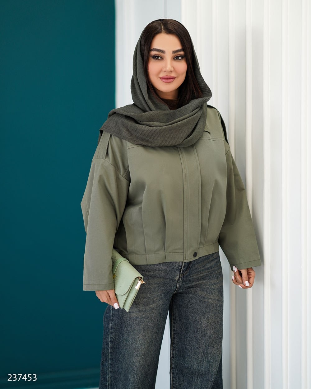 بامبر جکت کتان زارا زنانه مدل لاویا کد 2374 (ضمانت اصالت)