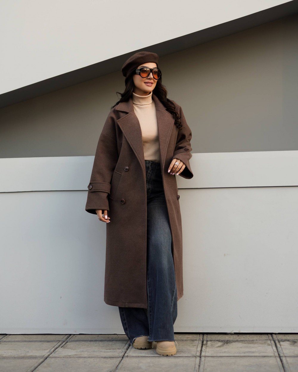 پالتو فوتر بلند زنانه مدل آزاده کد 1415 (ضمانت اصالت)