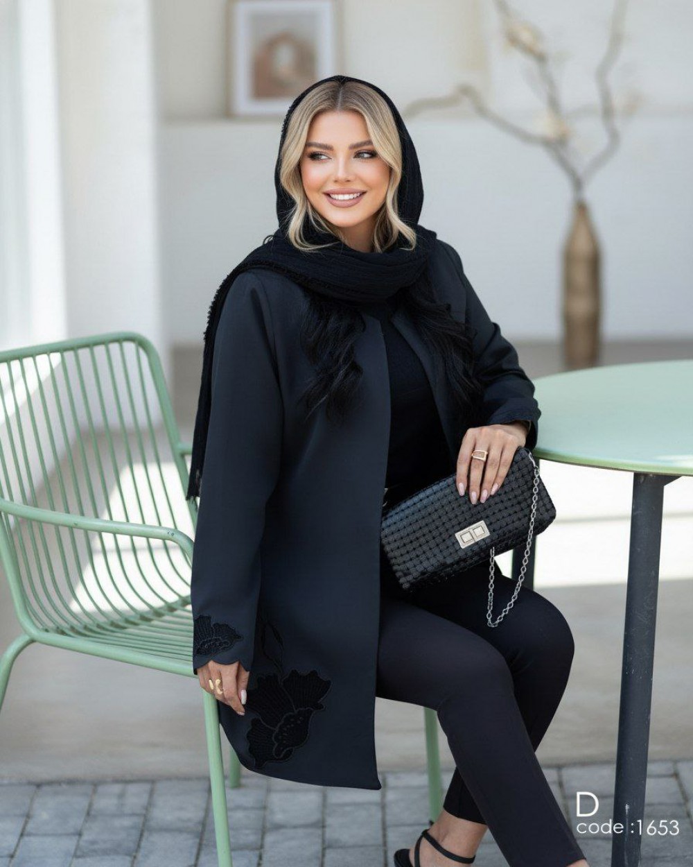 مانتو مجلسی زنانه مدل مهرسا کد 1653 (ضمانت اصالت)