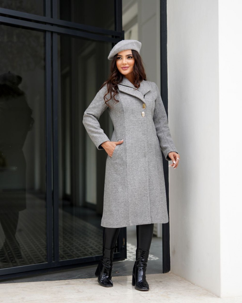 پالتو فوتر یقه آمریکایی زنانه مدل لیانا کد 1313 (ضمانت اصالت)