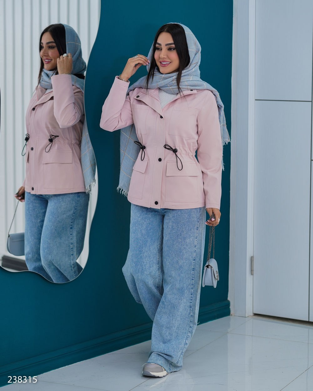 بارانی کتان زنانه مدل نازشید کد 2383 (ضمانت اصالت)