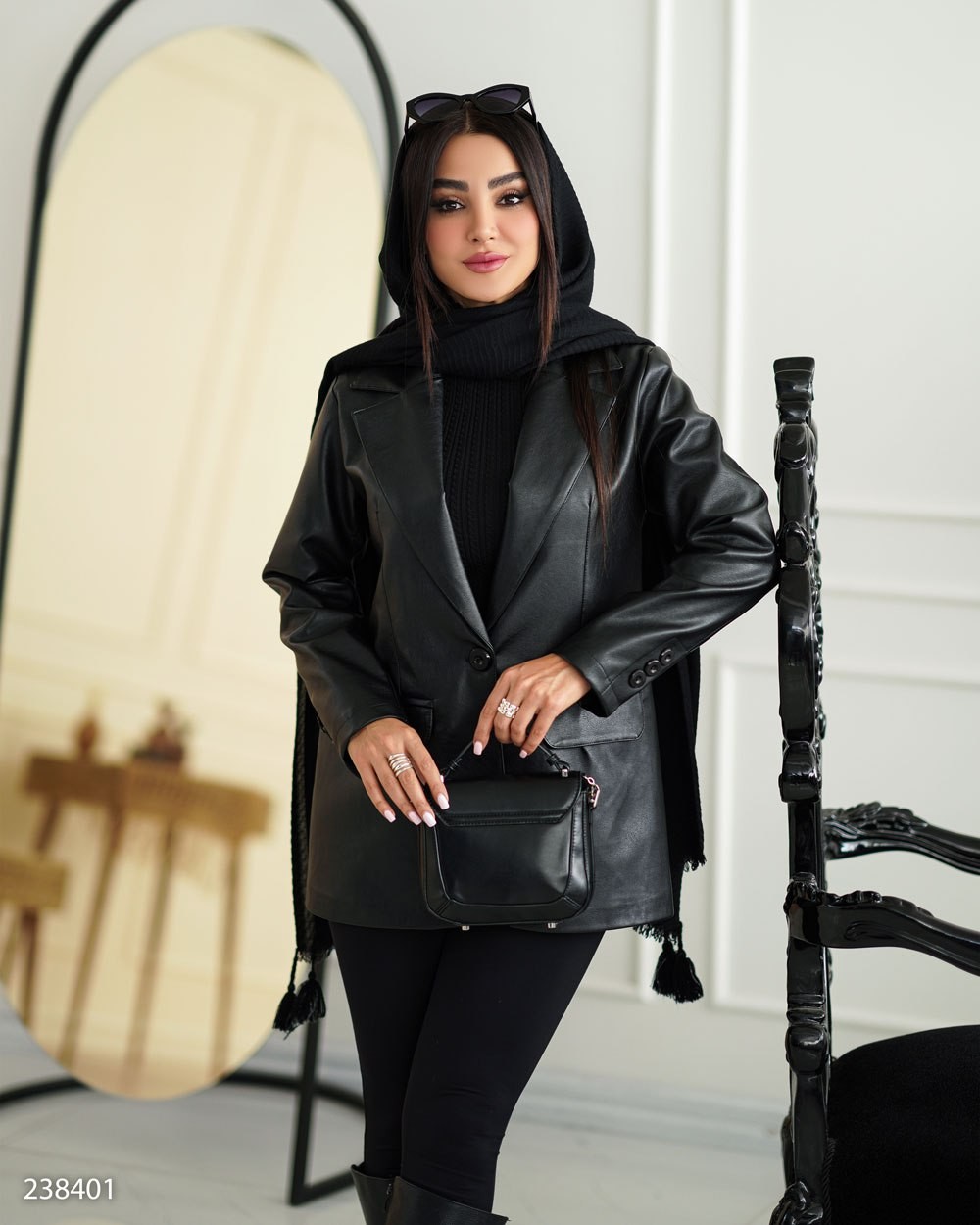 کت چرم زنانه مدل بهسام کد 2384 (ضمانت اصالت)