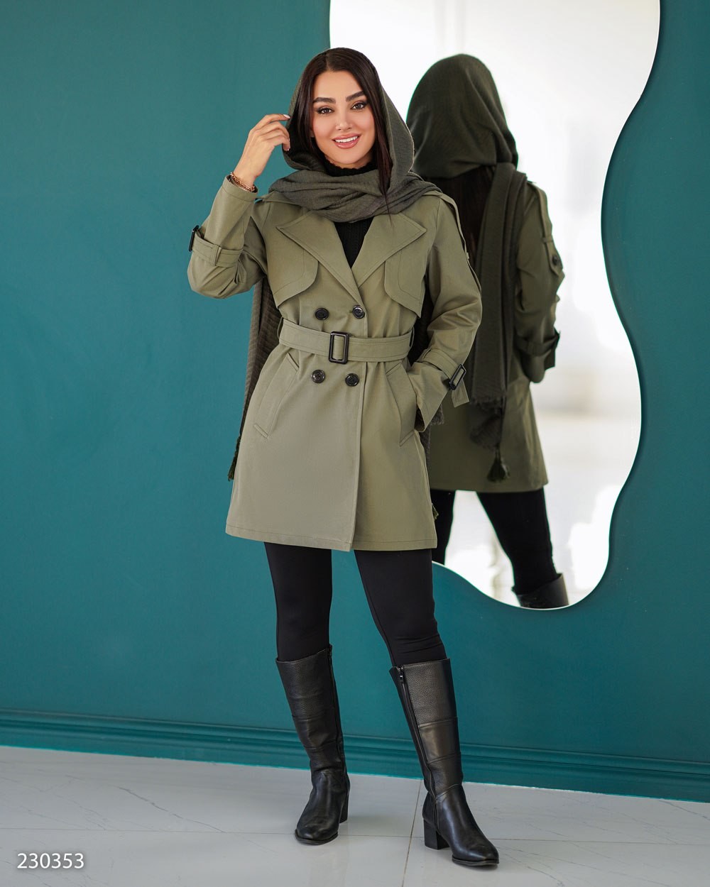 بارانی زنانه مدل نیکدل کد 2303 (ضمانت اصالت)