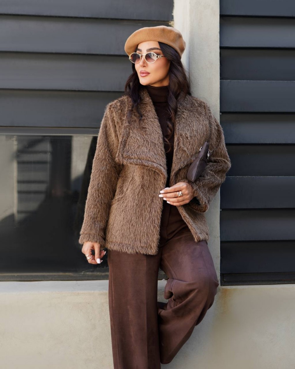 پالتو پوست زنانه مدل تبری کد 6039 (ضمانت اصالت)