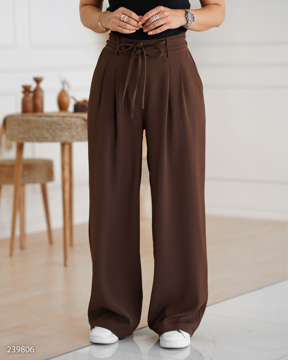 شلوار بگ کرپ زنانه مدل آرکیا کد 2398 (ضمانت اصالت)