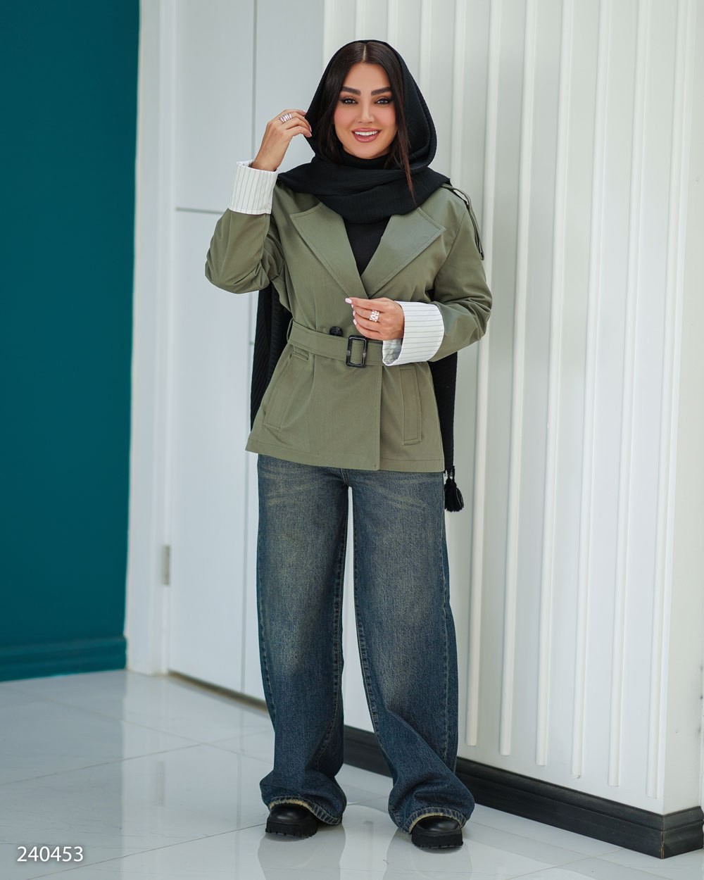 بارانی کتان تی سی زنانه مدل فریناز کد 2404 (ضمانت اصالت)