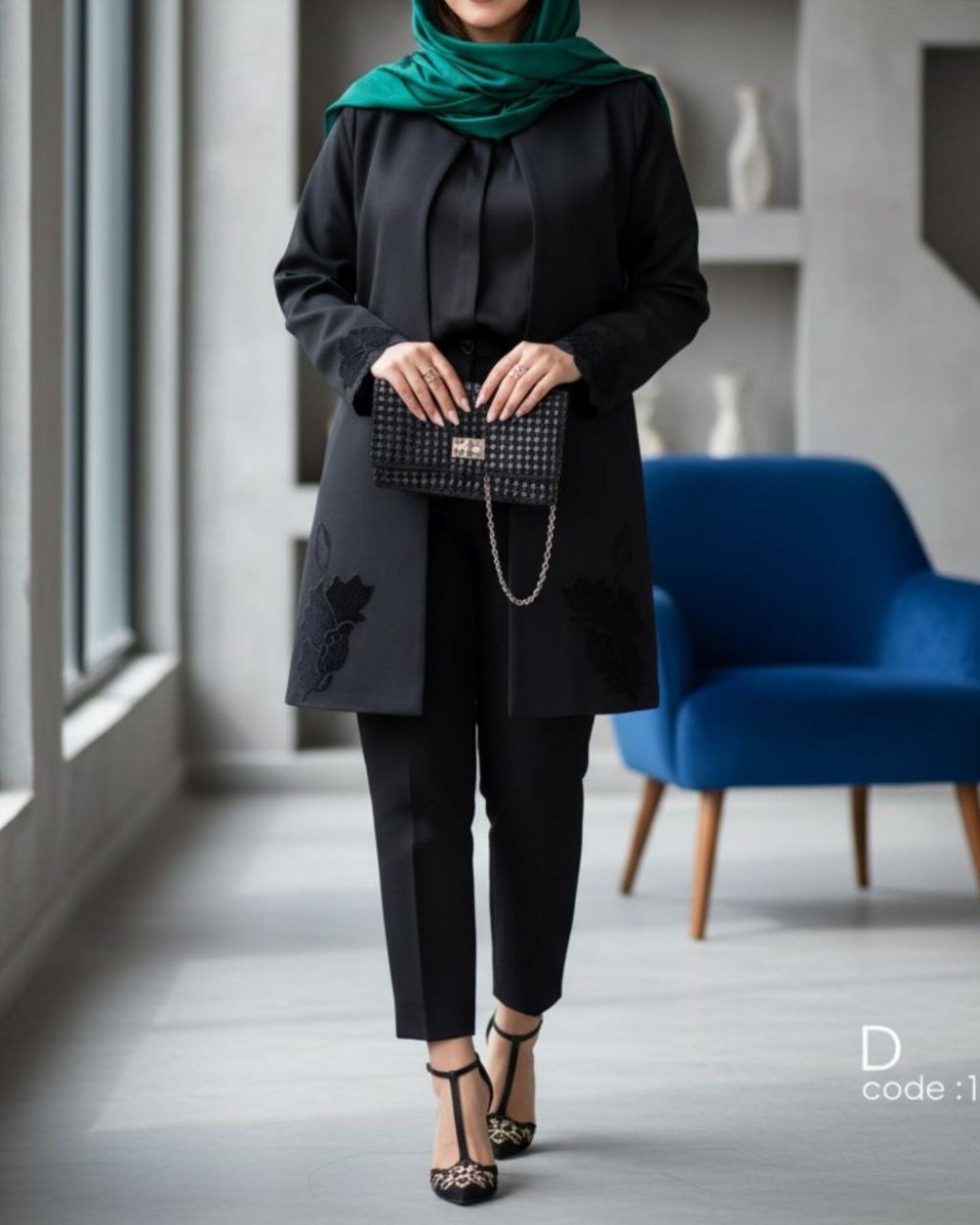 مانتو شیک زنانه مدل مهرسا کد 1653 (ضمانت اصالت)