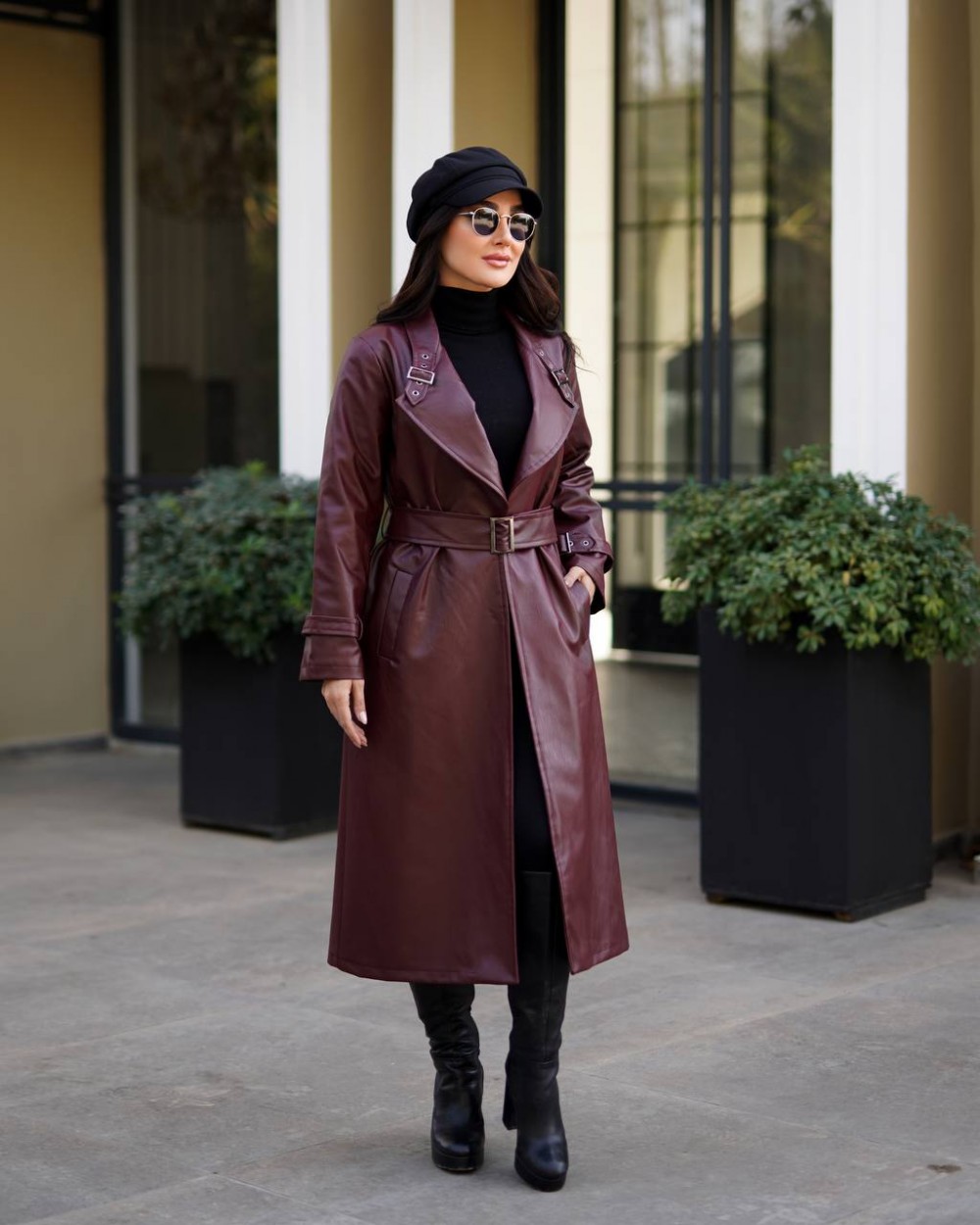 پالتو چرم زنانه کد 235 (ضمانت اصالت)