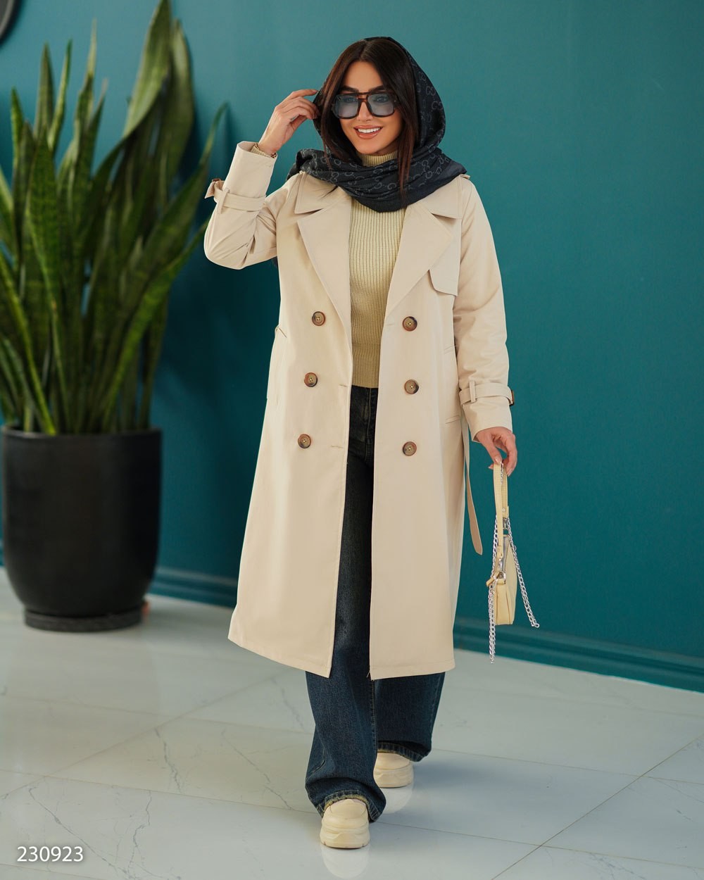 بارانی کتان تی سی زنانه مدل لاریسا کد2309 (ضمانت اصالت)