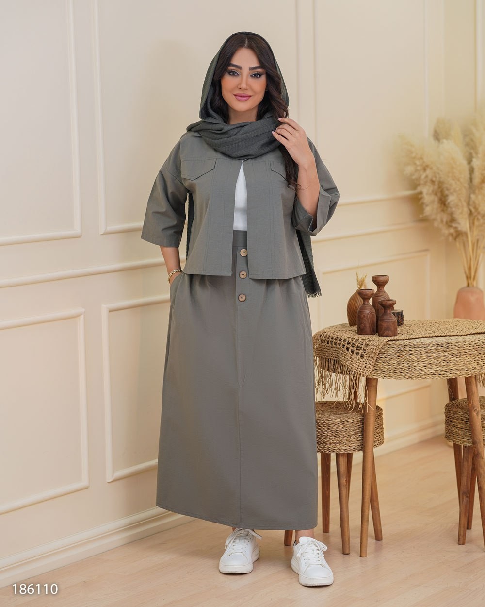 کراپ کت و دامن زنانه مدل شالین کد 1861 (ضمانت اصالت)