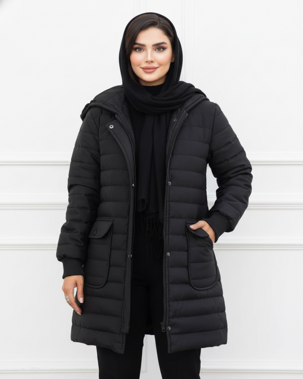 کاپشن ام بردی کلاهدار زنانه مدل رستا کد 3097 (ضمانت اصالت)