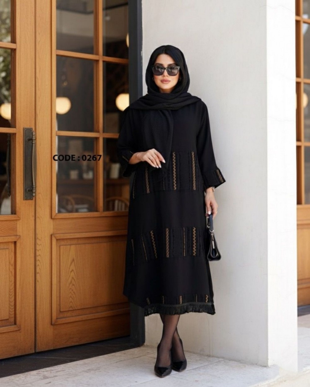 مانتو زنانه جلو بسته قواره دار  کد 0267 (ضمانت اصالت)