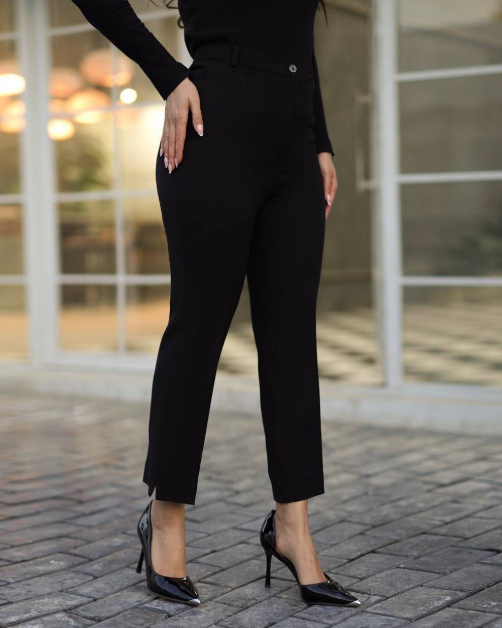 شلوار مازراتی زنانه مدل راسته چاکدار کد 800 (ضمانت اصالت)