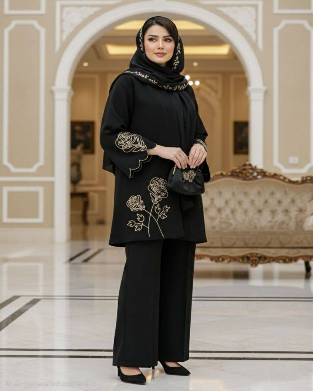 مانتو گلدوزی شده زنانه مدل ویان کد 1117(ضمانت اصالت)