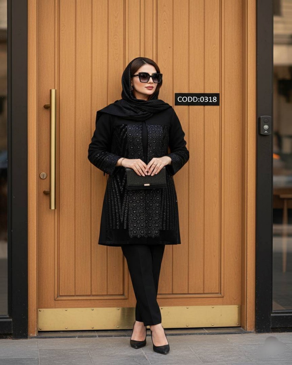 مانتو زنانه با خرجکار پولک دوزی و سوزن دوزی کد 0318 (ضمانت اصالت)