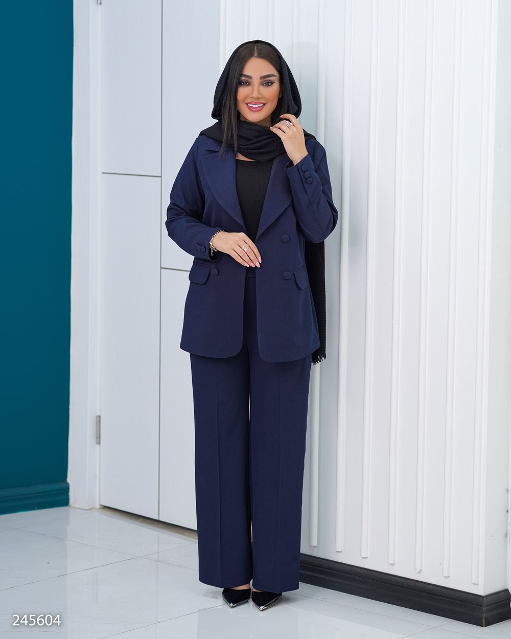 ست کت و شلوار گاواردین زنانه مدل نیلسان کد 2456 (ضمانت اصالت)