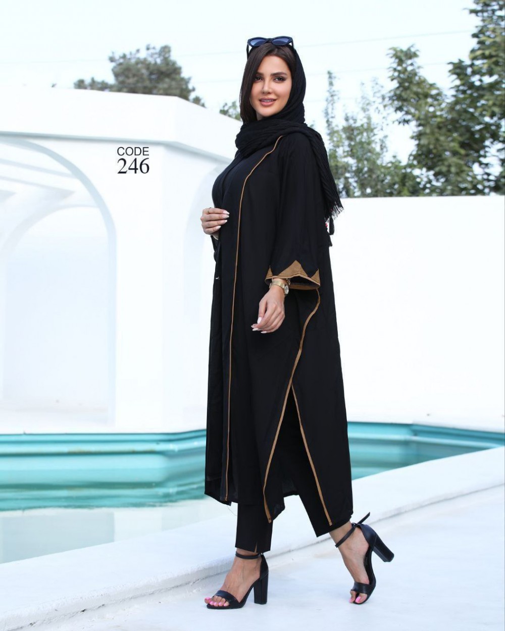 مانتو زنانه مدل عبایی کد 246 (اصالت ضمانت)