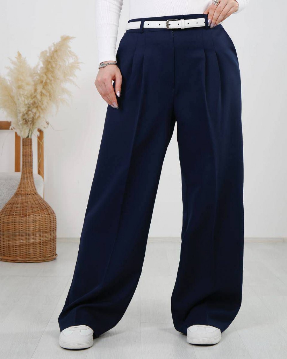 شلوار کرپ مازراتی زنانه مدل واید کد 3160 (ضمانت اصالت)