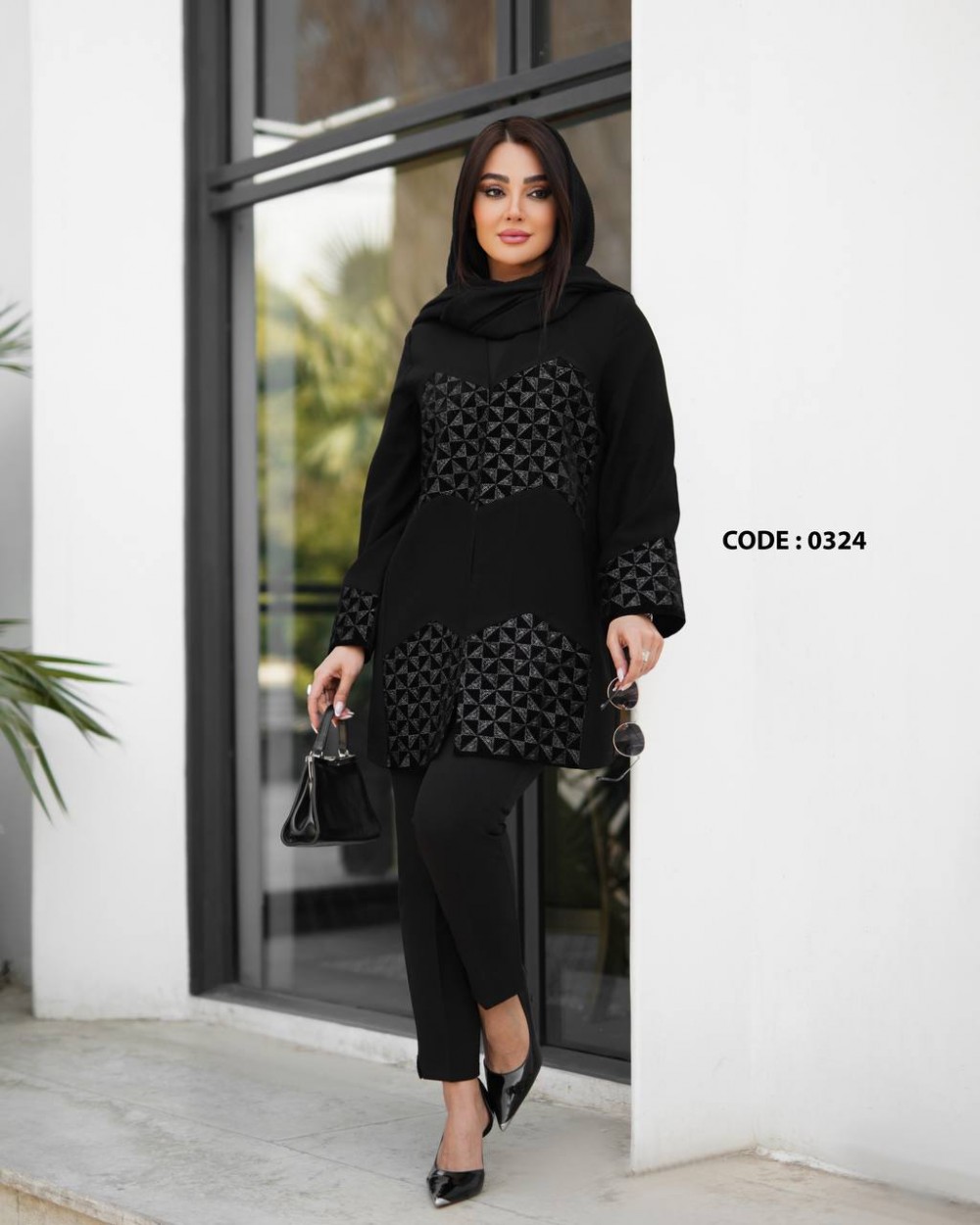 مانتو کتی شانتون زنانه مدل سوزن دوزی نقره ای کد 0324 (ضمانت اصالت)