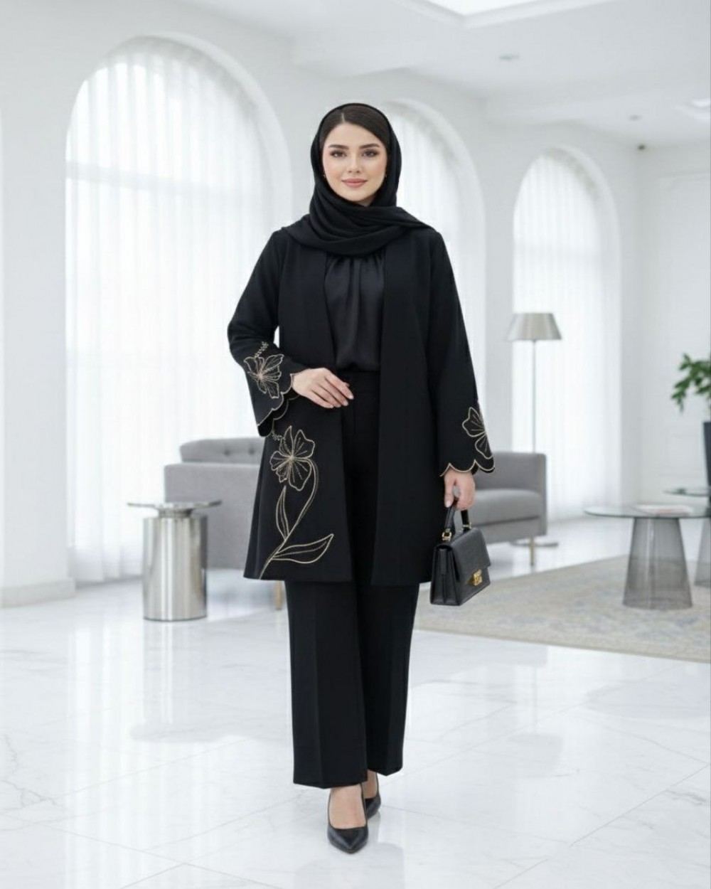 مانتو مازراتی گلدوزی شده زنانه مدل ویان ² کد 1117 (ضمانت اصالت)