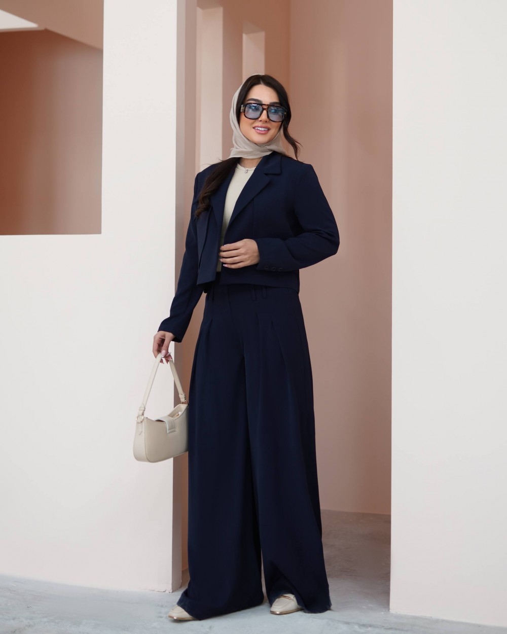 کت و شلوار کرپ زنانه مدل نادیا کد 1261 (ضمانت اصالت)