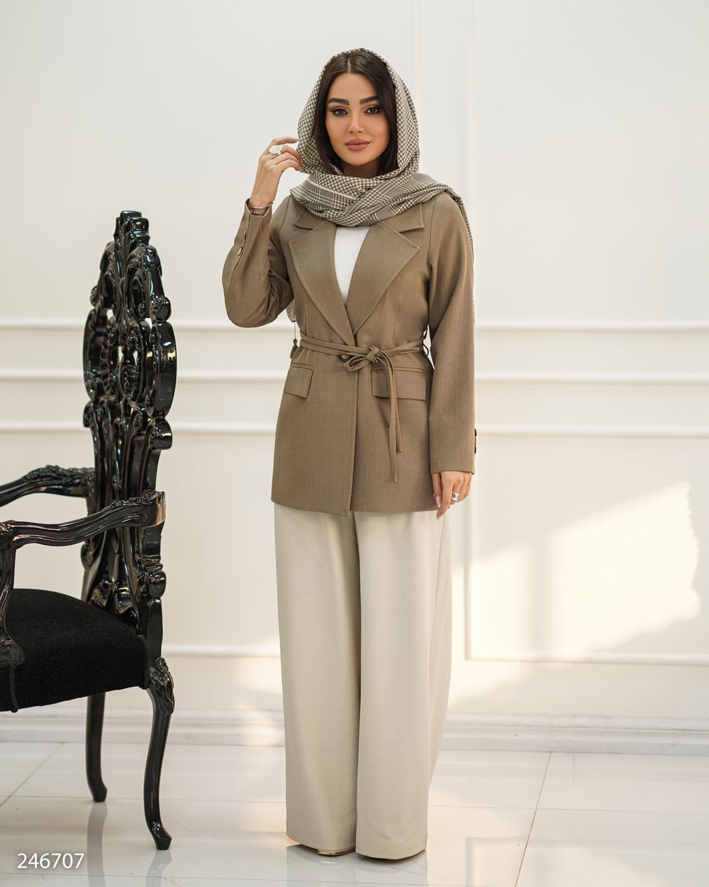 کت گاواردین زنانه مدل آیدانا کد 2467 (ضمانت اصالت)