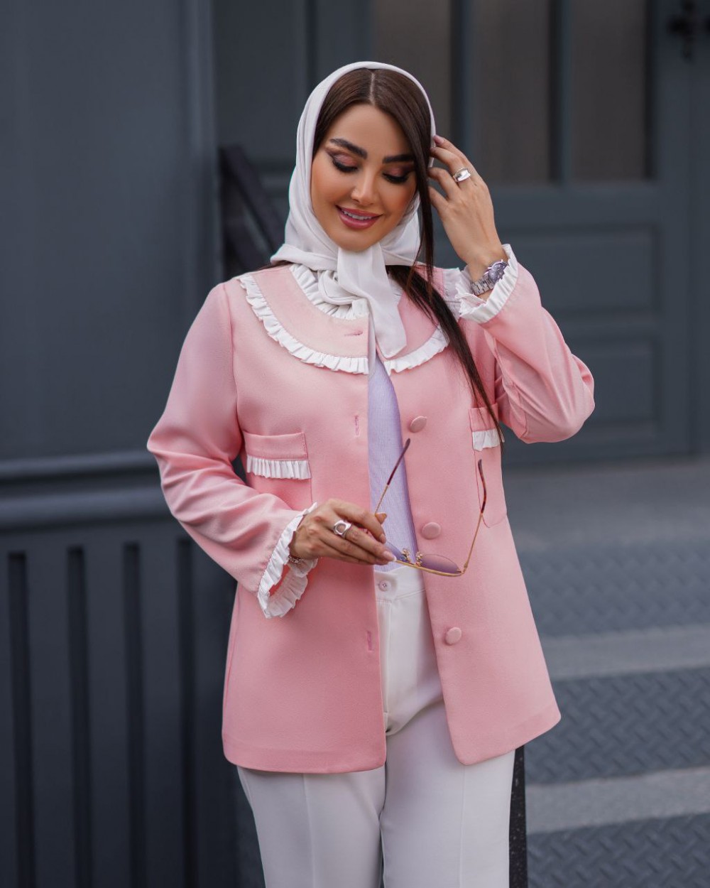 کت کرپ اسکاچی زنانه مدل بهاره کد 3170 (ضمانت اصالت)