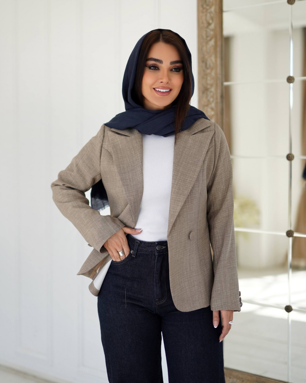 کت کرپ گاباردین زنانه دو دکمه کد 1434 (ضمانت اصالت)