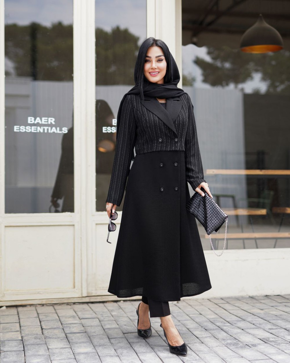 مانتو شانتون دیپلمات زنانه یقه انگلیسی مدل دلربا کد 1298 (ضمانت اصالت)