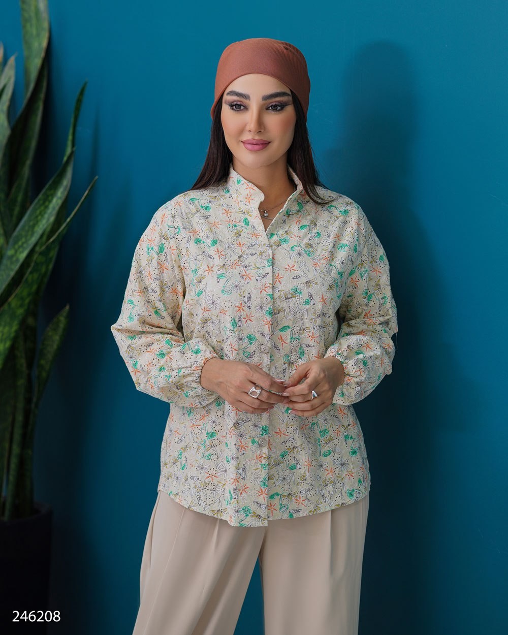 شومیز پوپلین خامه دوزی زنانه مدل میانا کد 2462 (ضمانت اصالت)