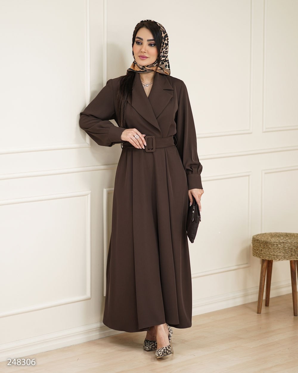 پیراهن کرپ زنانه مدل ماردین کد 2483 (ضمانت اصالت)