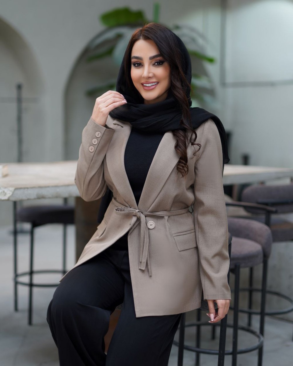 کت کمردار اسپرت زنانه مدل ژوان کد 3175 (ضمانت اصالت)