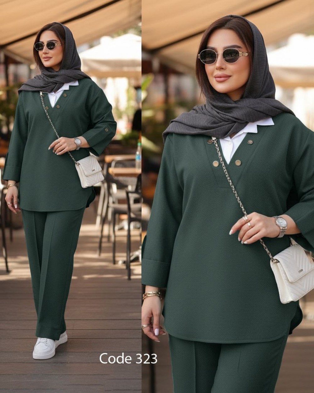 ست دوتیکه تونیک شلوار زنانه کد 323 (ضمانت اصالت)