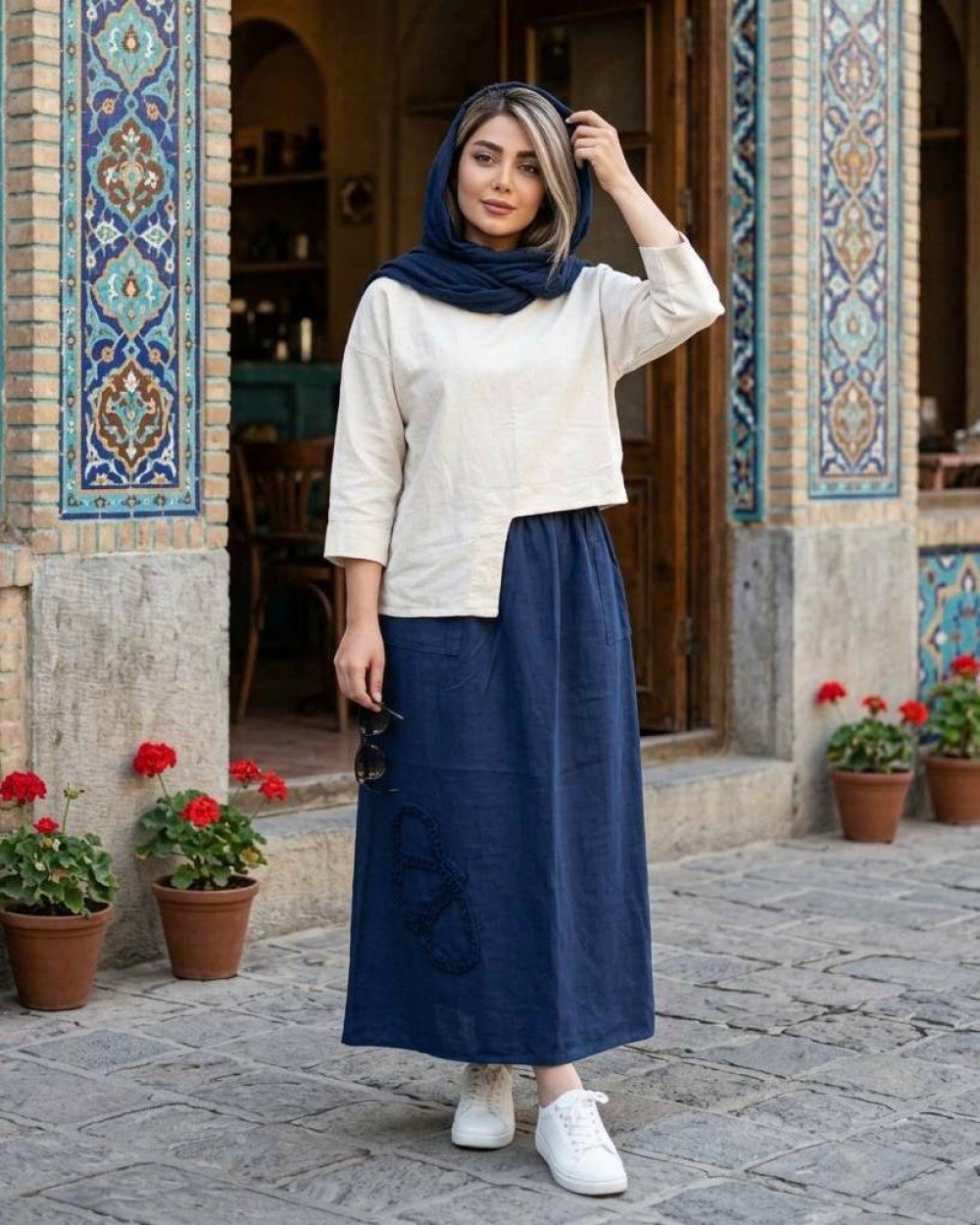دامن زنانه الیاف طبیعی کد 3207 (ضمانت اصالت)