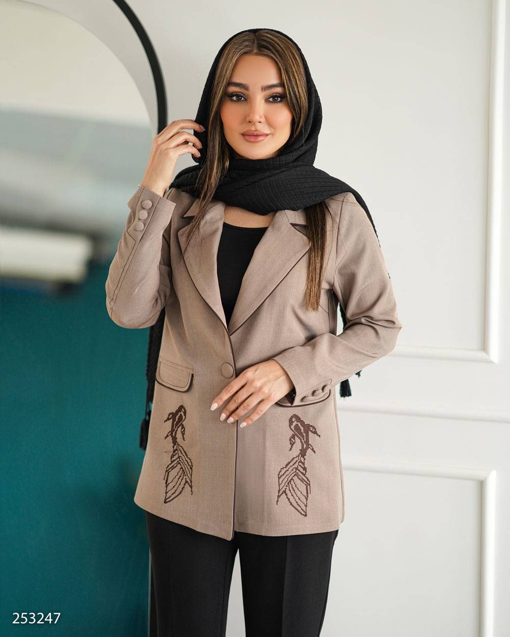 کت گلدوزی شده زنانه مدل کاربیت کد 2532 (ضمانت اصالت)