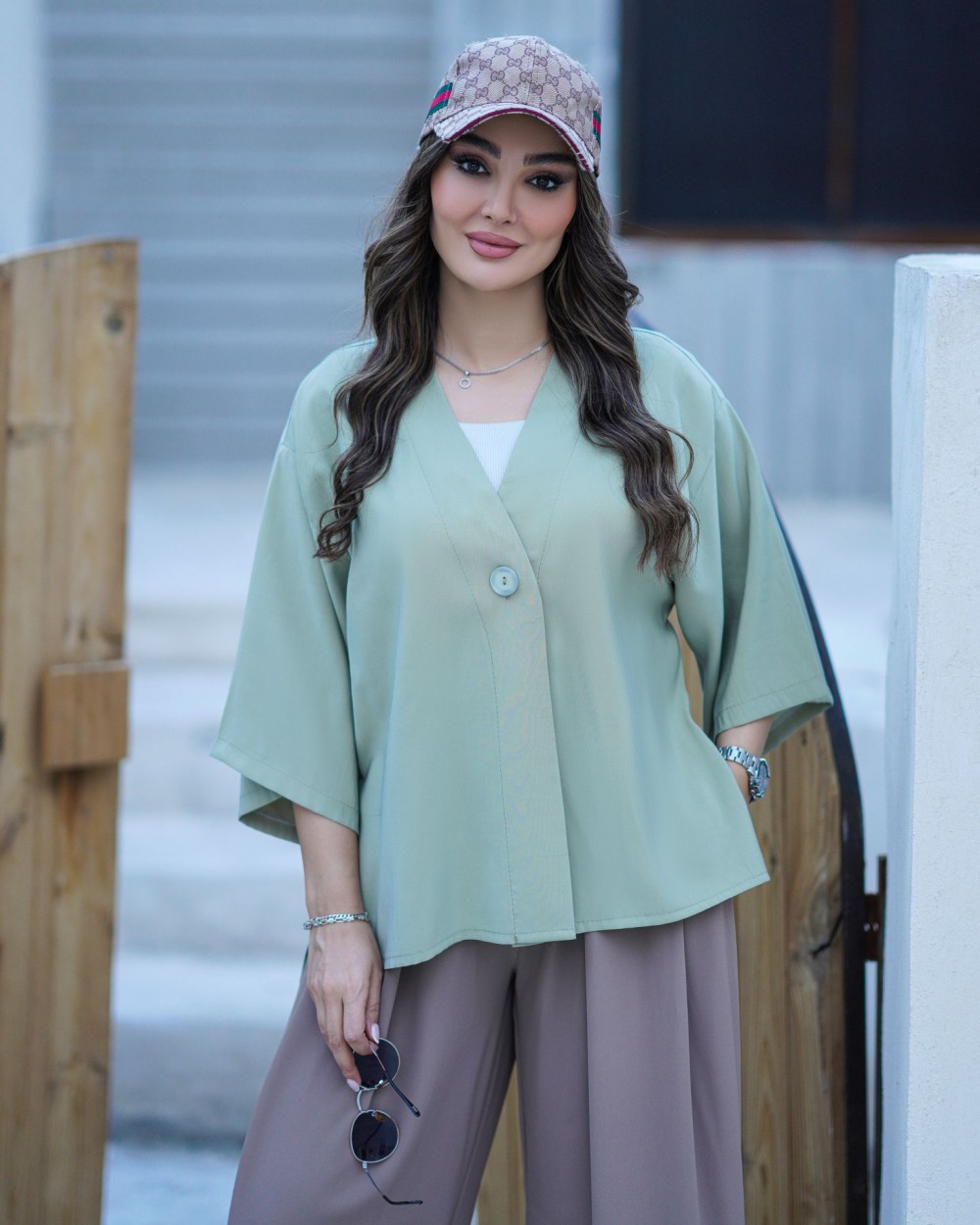 شومیز زنانه مدل پری تک دگمه کد 949 (ضمانت اصالت)