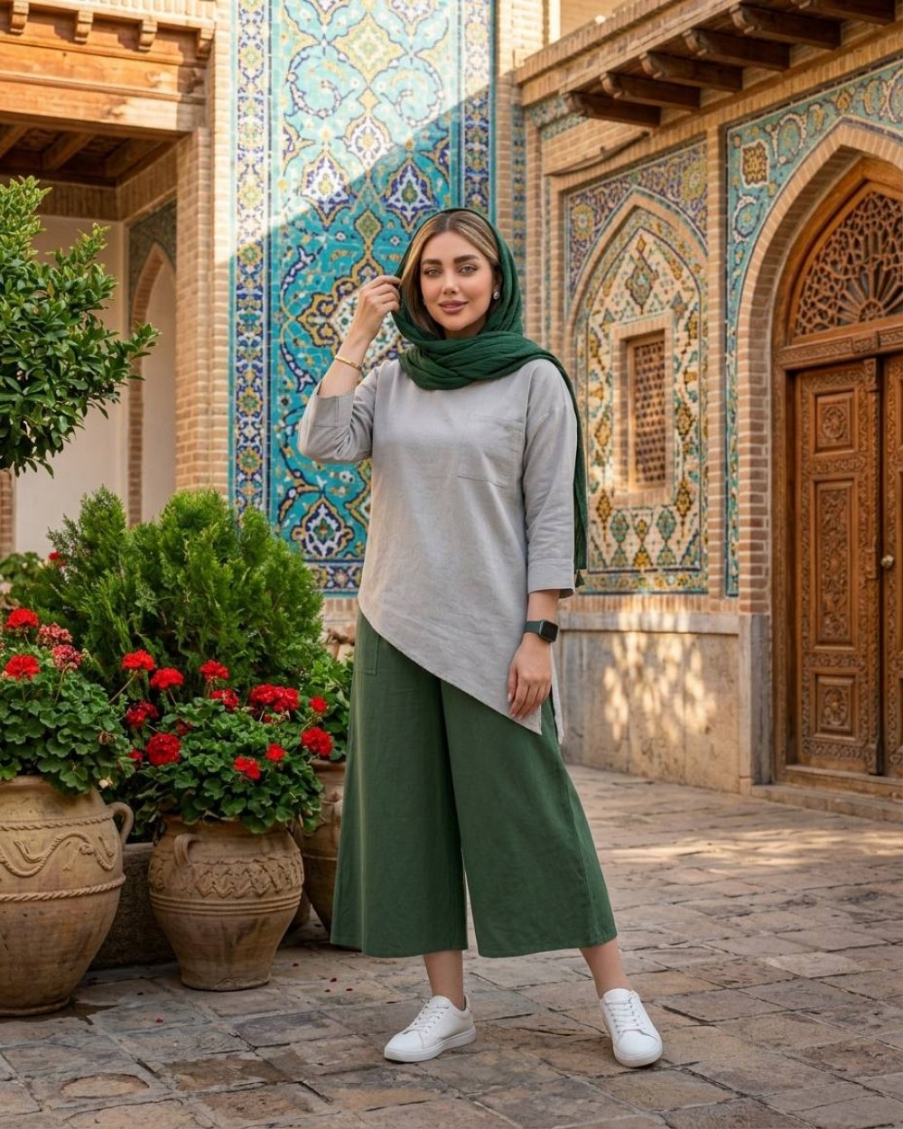 شلوار زنانه الیاف طبیعی کد 3227 (ضمانت اصالت)