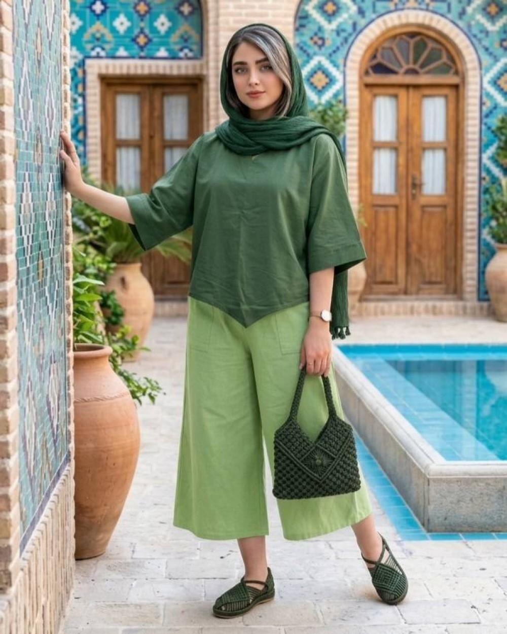 شلوار زنانه الیاف طبیعی کد 3241 (ضمانت اصالت)