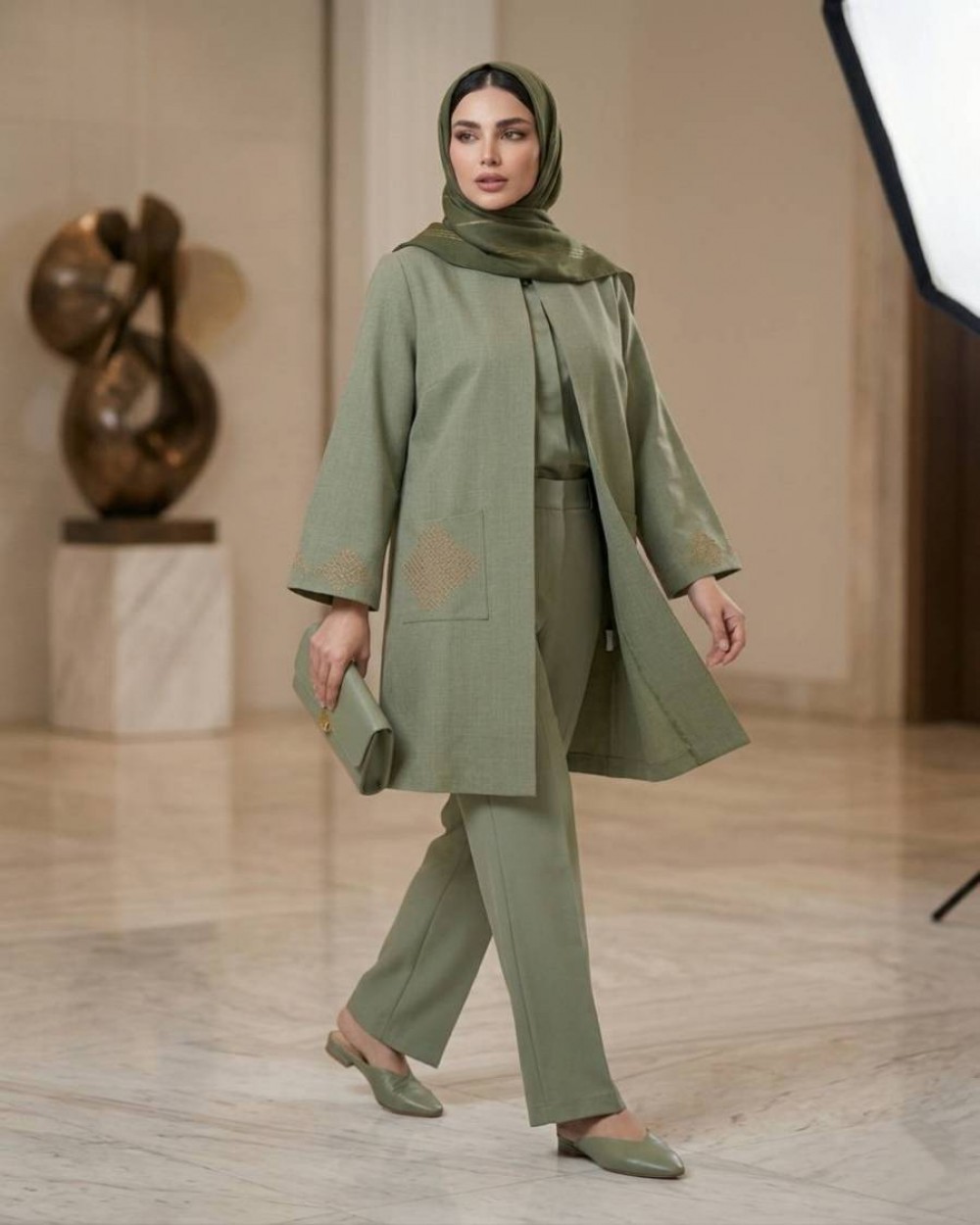 مانتو شانتون زنانه گلدوزی مدل راز کد 106 (ضمانت اصالت)