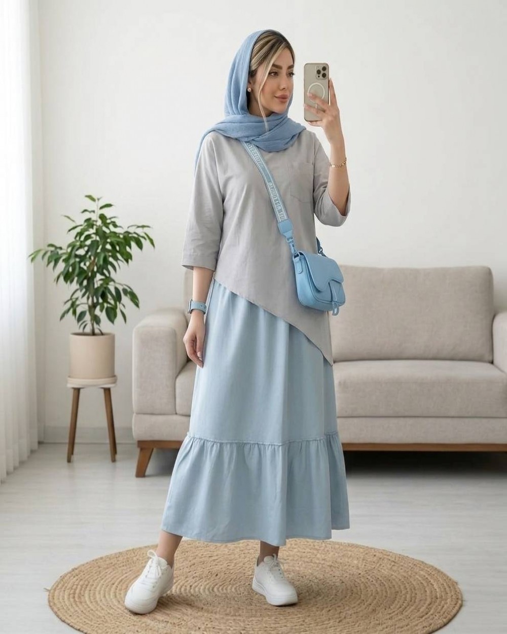 دامن زنانه الیاف طبیعی کد 3246 (ضمانت اصالت)